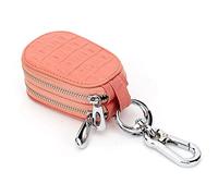 ETZRYSYB Purses for Women New Women Crocodile Pattern Key Wallets Leather Double Layer Zipper Multifunctional Male Car Key Case Wallet Bag(Orange)