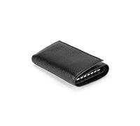 ETZRYSYB Purses for Women The First Layer of Cow Leather Unisex Key Wallet Causal Style Key Holders for Male Women Housekeeper(Schwarz)
