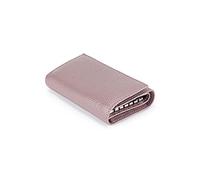 ETZRYSYB Purses for Women The First Layer of Cow Leather Unisex Key Wallet Causal Style Key Holders for Male Women Housekeeper(Purple)