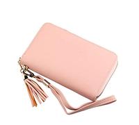 ETZRYSYB Purses for Women The New Purse Fashion Ladies Long Tassel Fashion Multi-Card Bit Wallet Zipper Bag(Pink)