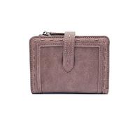 ETZRYSYB Purses for Women Vintage Short Wallet with Coin Pocket Two Folding Multifunctional Hasp Simple Wallet Brand Ladies Purse Thread Small Bag(Deep Pink)