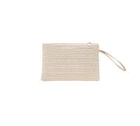 ETZRYSYB Purses for Women Weaving Bag Fashion Ladies Wristlet Clutch Women Daily Money Phone Clutch Solid Straw Woven Coin Purse Beach Wallet Card Bag Sac(B)