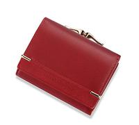ETZRYSYB Purses for Women Women Wallets Leather Luxury Designer Female Coin Purses ID Card Holder Wallet Short Ladies Money Bags Clutch Purse(Red)