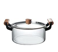 ETZRYSYB Stock Pot High Borosilicate Transparent Pot Binaural Glass Pot Open Fire Soup Pot Stew Pot Soup Household Steamer