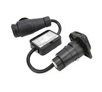 EU 13 Pin To US 7 Way Trailer Adapter Connector, Trailer Light Converter Durable Plastic Flexible Effective for Trailer Light