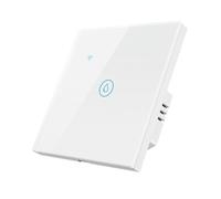 EU 20A Smart Water heater Switch,Glass Touch Panel,Works with Apple Homekit,No Neutral line Needed and Neutral line Needed Dual Mode.
