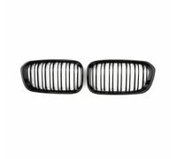 EU Auto Parts Gloss Black Front Kidney Grille Compatible with BMW 1 Series F20 F21 2015-2019 Facelift - Dual Slat Design