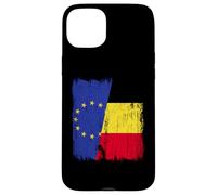 EU Belgium Half Flag European Union Belgian Jersey Case for iPhone 15 Plus