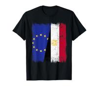EU Egypt Half Flag Europe Egyptian Heritage T-Shirt