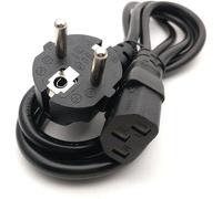 EU/Europe C13 Kettle Type Plug Computer Power Supply Adapter IEC Mains Lead Plug for Printer, Photocopier, Screen, Treadmill, Audio, Amp 1.8M Long