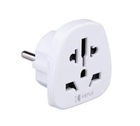 EU Europe European World Travel Adapter Type F/C Plug for Spain France Italy IT Germany Portugal Denmark Greece Poland Turkey to UK USA US AUS Adaptor Universal Worldwide Socket International 2 Pin