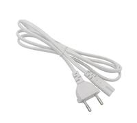 EU European to IEC 320 C7 AC Power Cord for Camera Charging Notebook Adapter, EU Firgure 8 2 Prong Extension Cable(White 1.5m)