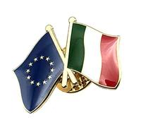 EU European Union Europe Italy Italian Metal Enamel Country Flag Pin Badge Friendship Together