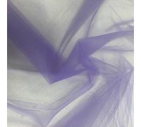 EU Fabric Nylon Tulle Sheer Netting Fabric | Bridal Veiling Fabric by The Metre | Tulle Net Material for Decor, Art and Crafts | Ideal for Wedding Dresses and Costumes (Lilac, Sample 10x10cm)