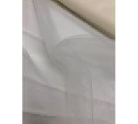 EU Fabric Nylon Tulle Sheer Netting Fabric | Bridal Veiling Fabric by the Metre | Tulle Net Material for Decor, Art and Crafts | Ideal for Wedding Dresses and Costumes (Ivory, 1 Metre x 280cm)