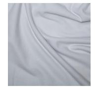 EU Fabrics 100% Cotton Jersey Fabric | Breathable Upholstery Material for Sewing | Spandex Interlock Jersey for Dressmaking and Craft | Stretch Fabric by The Metre (White, 1 Metre x 160cm)
