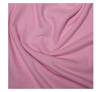 EU Fabrics 100% Cotton Jersey Fabric | Breathable Upholstery Material for Sewing | Spandex Interlock Jersey for Dressmaking and Craft | Stretch Fabric by The Metre (Pink, 1 Metre x 160cm)