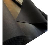 EU Fabrics 12oz Heavy Duty Denier Fabric | Canvas Fabric with PVC Backing for Sewing | Polyurethane Waterproof Outdoor Upholstery Fabric by the Metre - Black Sample 10cm x 10cm