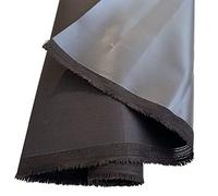 EU Fabrics 12oz Heavy Duty Denier Fabric | Cordura Canvas Fabric with PVC Backing for Sewing | Polyurethane Waterproof Outdoor Upholstery Fabric by The Metre - Black 1 Meter x 150cm