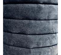 EU Fabrics Channel Quilted Fabric | Double Sided Quilt Scrim Back Upholstery Material for Sewing | 10oz Wadding Soft Furnishings Fire Retardant for Bedding and Jacket (Gunmetal, 1 Metre x 138cm)
