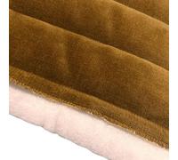 EU Fabrics Channel Quilted Fabric | Double Sided Quilt Scrim Back Upholstery Material for Sewing | 10oz Wadding Soft Furnishings Fire Retardant for Bedding and Jacket (Cinnamon, Sample 10x10cm)