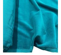 EU Fabrics Cotton Velvet Fabric | Soft Shiny Sleek Material for Dressmaking | Ideal for Jackets, Garments, Dresses and Curtains | Upholstery Plain Fabric by The Metre (Teal, Sample 10x10cm)