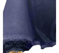 EU Fabrics Cotton Velvet Fabric | Soft Shiny Sleek Material for Dressmaking | Ideal for Jackets, Garments, Dresses and Curtains | Upholstery Plain Fabric by The Metre (Navy, 1 Metre x 112cm)