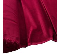 EU Fabrics Cotton Velvet Fabric | Soft Shiny Sleek Material for Dressmaking | Ideal for Jackets, Garments, Dresses and Curtains | Upholstery Plain Fabric by The Metre (Wine, 1 Metre x 112cm)