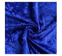EU Fabrics Crushed Velvet Fabric | Soft Fire Retardant Material for Sewing, Cloth and Dressmaking | Faux Suede Stretchy Upholstery Velvet Fabric by The Metre (Royal, 1 Metre x 150cm)