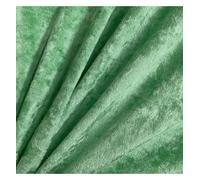 EU Fabrics Crushed Velvet Fabric | Soft Fire Retardant Material for Sewing, Cloth and Dressmaking | Faux Suede Stretchy Upholstery Velvet Fabric by The Metre (Emerald, 1 Metre x 150cm)