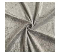 EU Fabrics Crushed Velvet Fabric | Soft Fire Retardant Material for Sewing, Cloth and Dressmaking | Faux Suede Stretchy Upholstery Velvet Fabric by The Metre (Silver Grey, 1 Metre x 150cm)