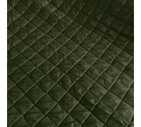 EU Fabrics Double Sided Quilted Fabric | Waterproof Upholstery Material for Sewing | Quilted Diamond Design Fabric for Jacket, Outdoor Cushions, and Pet Bedding (Olive, Sample 10x10cm)