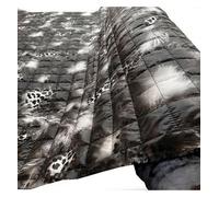 EU Fabrics Double Sided Quilted Print Fabric | Lightweight Padded Material for Sewing | Clearance Quilted Lining Fabric by The Metre (Fur Navy Backing, 1 Metre x 147cm)