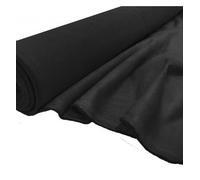 EU Fabrics Faux Suede Fabric | Luxury Suedette Upholstery Material by The Metre | Plain Suede Fabric for Dressmaking | Alcantara Fabric Ideal for Chairs, and Benches (Black, 1 Metre x 150cm)