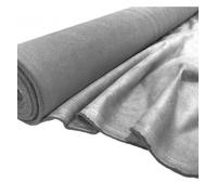EU Fabrics Faux Suede Fabric | Luxury Suedette Upholstery Material by the Metre | Plain Suede Fabric for Dressmaking | Fabric Ideal for Chairs, and Benches (Silver, 1 Metre x 150cm)