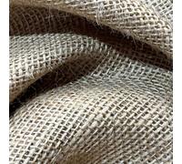EU Fabrics Fire Retardant Hessian Fabric - Perfect for Table Runners, Wall Coverings, and Crafts - 8.5oz, 320gsm, Coloured Jute Burlap Material Fabrics per Metre (Natural) (50 Metres x 183cm)