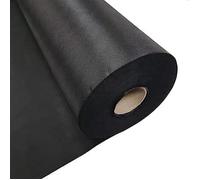 EU Fabrics - FIRE Retardant Upholstery Base Lining Fabric COROVIN 70g Beds Sofas Headboards - Spunbond Cloth - Breathable - Automotive - Medical (Black - 1 Meter X 150CM)