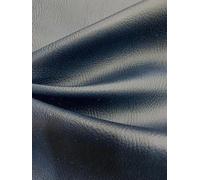 EU Fabrics Flame Retardant Leatherette Vinyl Fabric | Waterproof Texture Leather Seating Material | Catalan Leatherette Upholstery Fabric for Chairs (Navy)