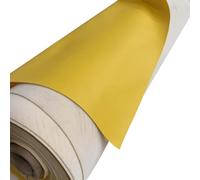 EU Fabrics Marine Vinyl Leatherette Fabric | Heavy Duty Fire Retardant Leathercloth for Outdoor Seating Covers | Waterproof UV Protection Faux Leather Sofa Material (Yellow, 1 Metre x 137cm)