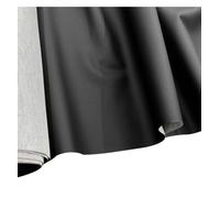 EU Fabrics Metro Leatherette Fabric | Fire Retardant Upholstery Leather Material for Outdoor | HeavyDuty Waterproof Leather Vinyl Fabric by The Metre (Black, Sample 10x10cm)