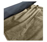 EU Fabrics Plush Velvet Fabric | Fire Retardant Upholstery Material by The Metre | Breathable Velvet Fabric for Chair and Sofas Cushions | Durable Car Headliner Fabric (Mink, 1 Metre x 145cm)