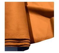EU Fabrics Plush Velvet Fabric | Fire Retardant Upholstery Material by The Metre | Breathable Velvet Fabric for Chair and Sofas Cushions | Durable Car Headliner Fabric (Burnt Orange, Sample 10x10cm)