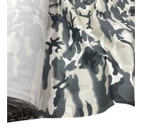 EU Fabrics Poly Cotton Dril Camouflage Fabric | Army Camo Craft for Sewing and Dressmaking | Military Grade Material Ideal for Costume and Workwear Fabric by The Metre (Grey, 1 Metre x 150cm)
