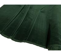 EU Fabrics Premium 100% Cotton Velvet Fabric | Soft Plain Upholstery Material | Ideal for Costumes, Dressmaking, Home Decor, Curtains & Crafts | Sold by The Meter (Bottle Green - 1 Meter)