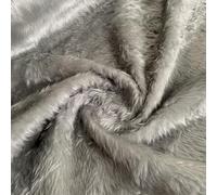 EU Fabrics Premium Short Pile Fur Fabric | Acrylic Teddy Bear 14mm Fur Material Fabric | Ideal for Crafting Soft and Furry Sculpture Animals, Toys, Blankets, and Throws (Dark Grey, 1 METRE X 150CM)