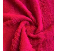 EU Fabrics Premium Short Pile Fur Fabric | Acrylic Teddy Bear 14mm Fur Material Fabric | Ideal for Crafting Soft and Furry Sculpture Animals, Toys, Blankets, and Throws (Magenta, 1 METRE X 150CM)