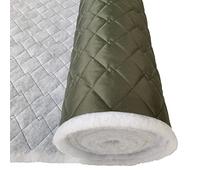 EU Fabrics - Quilted Waterproof Fabric - 23 Colours - 4oz - Outdoor Bedding - Jacket -Upholstery Fabric - Dress Clothing - Sold by The Meter. 150cm Wide - (Olive)