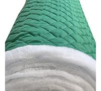 EU Fabrics - Quilted Waterproof Fabric - 23 Colours - 4oz - Outdoor Bedding - Jacket - Upholstery Fabric - Dress Clothing - Sold by The Meter. 150cm Wide - (Emerald Green)