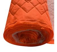 EU Fabrics - Quilted Waterproof Fabric - 23 Colours - 4oz - Outdoor Bedding - Jacket -Upholstery Fabric - Dress Clothing - Sold by The Meter. 150cm Wide - (Flo Orange)