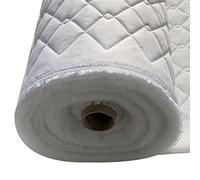 EU Fabrics - Quilted Waterproof Fabric - 23 Colours - 4oz - Outdoor Bedding - Jacket -Upholstery Fabric - Dress Clothing - Sold by The Meter. 150cm Wide (White)